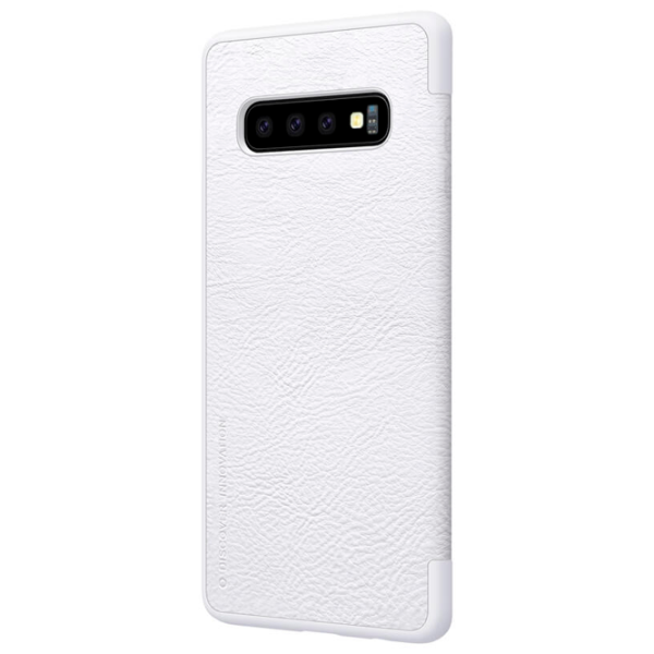 Husă pentru smartphone Samsung Galaxy S10 Nillkin/ Flip Cover/ Leather/ TPU/ White photo 2 Husă pentru smartphone Samsung Galaxy S10 Nillkin/ Flip Cover/ Leather/ TPU/ White photo 2