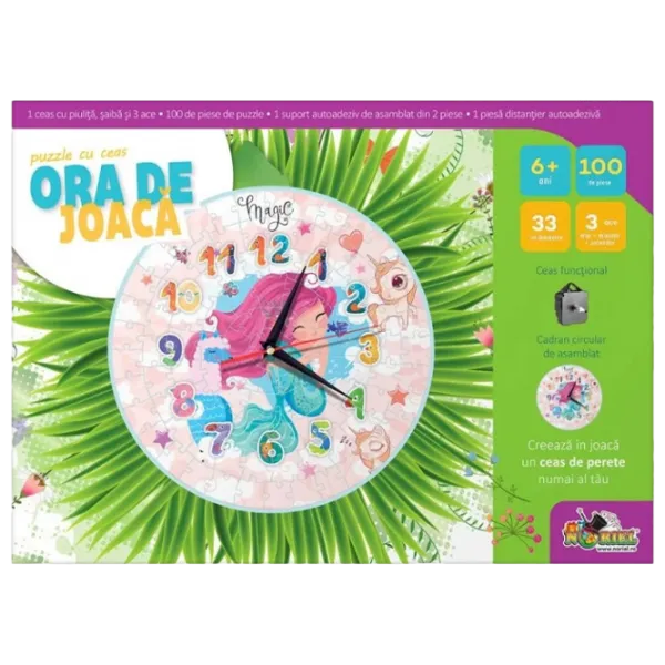 Puzzle 2D Noriel Ceas cu sirenă 6+/ Numărul de piese: 100 photo 2 Puzzle 2D Noriel Ceas cu sirenă 6+/ Numărul de piese: 100 photo 2