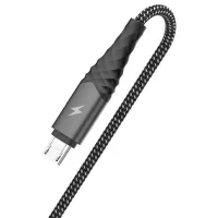 Кабель для телефона GC-67 Golf USB Type-A + microUSB 1 м/ Черный photo 2