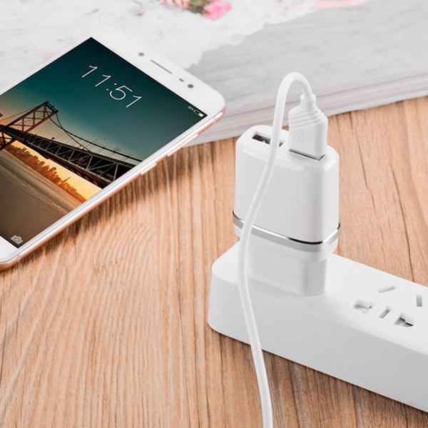 Сетевое зарядное устройство EVO 2USB 2.4A (MicroUSB) Белый photo 5