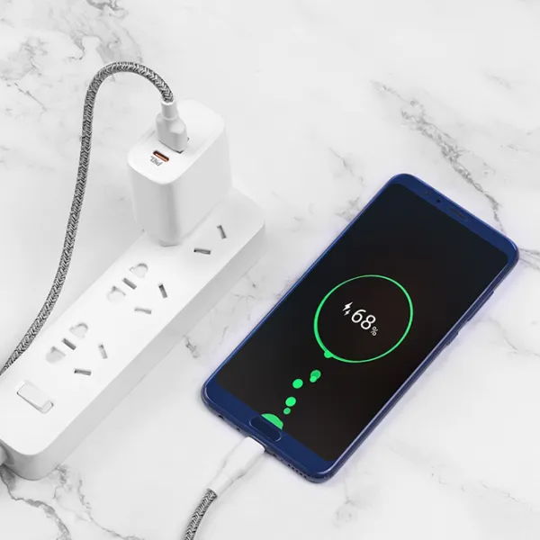 Сетевое зарядное устройство Rival USB QC3.0 + PD Type-C 3.1 А/ Белый photo 5