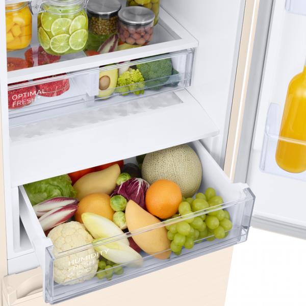 Frigider Samsung RB38T679FEL/UA cu congelator jos 385 l / 203 cm / Beige photo 8
