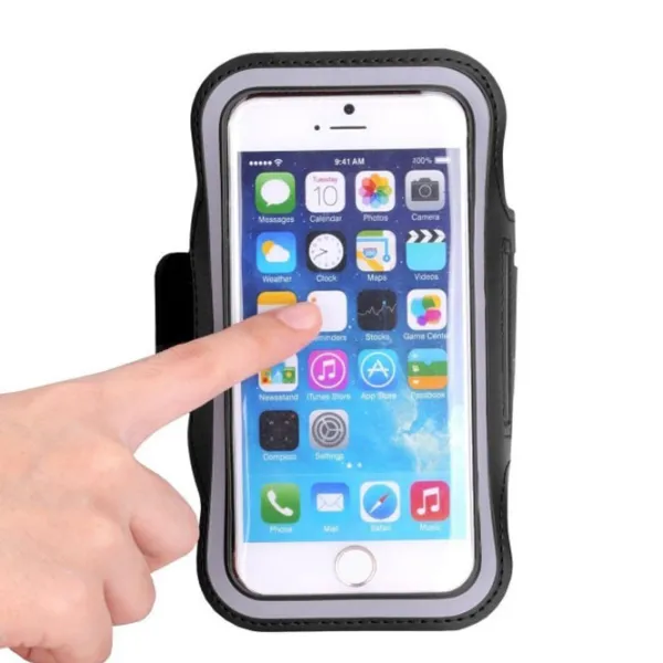 Чехол для смартфона Apple iPhone 5/ 5S/ 5SE Arm Band/ Polyester/ Прозрачный Черный photo 4