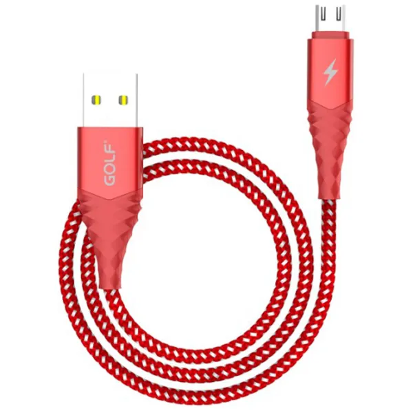 Cablu pentru telefon GC-67 Golf USB Type-A + microUSB 1 m/ Red photo 2