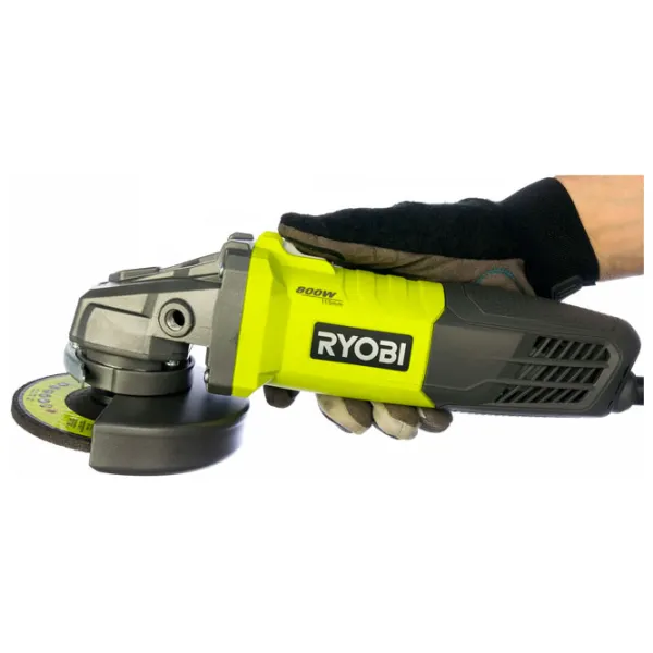 Шлифовальная машина Ryobi RAG800-115G Угловая/ 800 Вт photo 4