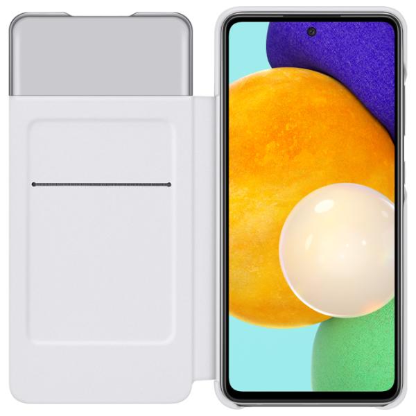 Husă pentru smartphone Samsung Galaxy A52 Samsung/ Flip Cover View/ Poliuretan/ Policarbonat/ White photo 4