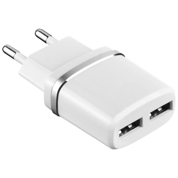 Сетевое зарядное устройство EVO 2USB 2.4A (Type-C) 2.4 А/ Белый photo 2