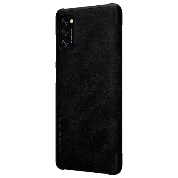 Husă pentru smartphone Samsung Galaxy A41 Nillkin/ Flip Cover/ Leather/ TPU/ Black photo 2