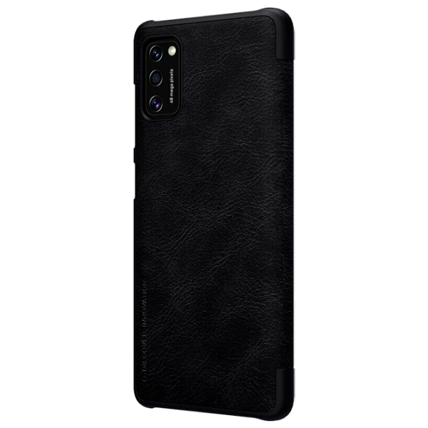 Husă pentru smartphone Samsung Galaxy A41 Nillkin/ Flip Cover/ Leather/ TPU/ Black photo 2