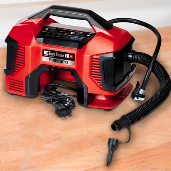 Compresor auto Einhell 6 in 1 Pressito 11 Bar Pxc Solo (40.204.60) 21 l/ min/ 11 bar photo 6