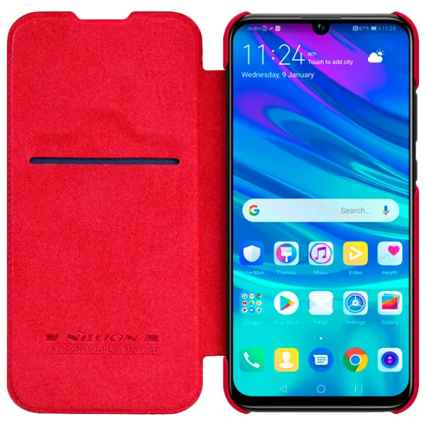 Husă pentru smartphone Huawei P Smart 2019 Nillkin/ Flip Cover/ Leather/ TPU/ Red photo 3 Husă pentru smartphone Huawei P Smart 2019 Nillkin/ Flip Cover/ Leather/ TPU/ Red photo 3