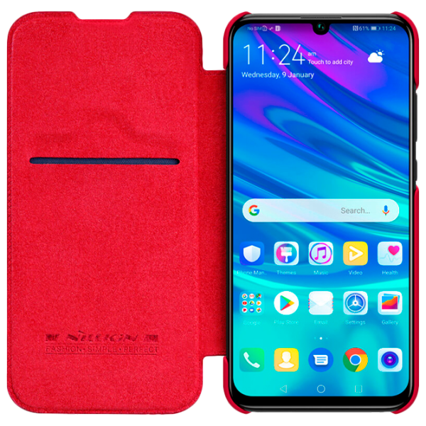 Husă pentru smartphone Huawei P Smart 2019 Nillkin/ Flip Cover/ Leather/ TPU/ Red photo 3 Husă pentru smartphone Huawei P Smart 2019 Nillkin/ Flip Cover/ Leather/ TPU/ Red photo 3
