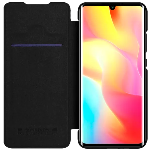 Чехол для смартфона Xiaomi Mi Note 10 Lite Nillkin/ Flip Cover/ Leather/ TPU/ Черный photo 4 Чехол для смартфона Xiaomi Mi Note 10 Lite Nillkin/ Flip Cover/ Leather/ TPU/ Черный photo 4