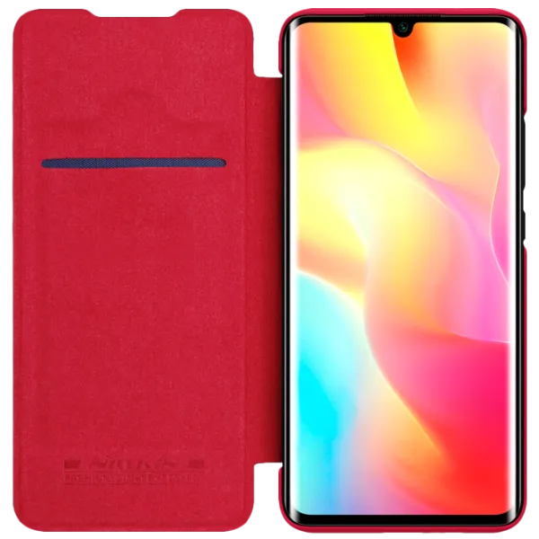 Чехол для смартфона Xiaomi Mi Note 10 Lite Nillkin/ Flip Cover/ Leather/ TPU/ Красный photo 3 Чехол для смартфона Xiaomi Mi Note 10 Lite Nillkin/ Flip Cover/ Leather/ TPU/ Красный photo 3