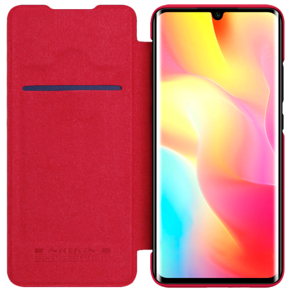 Чехол для смартфона Xiaomi Mi Note 10 Lite Nillkin/ Flip Cover/ Leather/ TPU/ Красный photo 3 Чехол для смартфона Xiaomi Mi Note 10 Lite Nillkin/ Flip Cover/ Leather/ TPU/ Красный photo 3