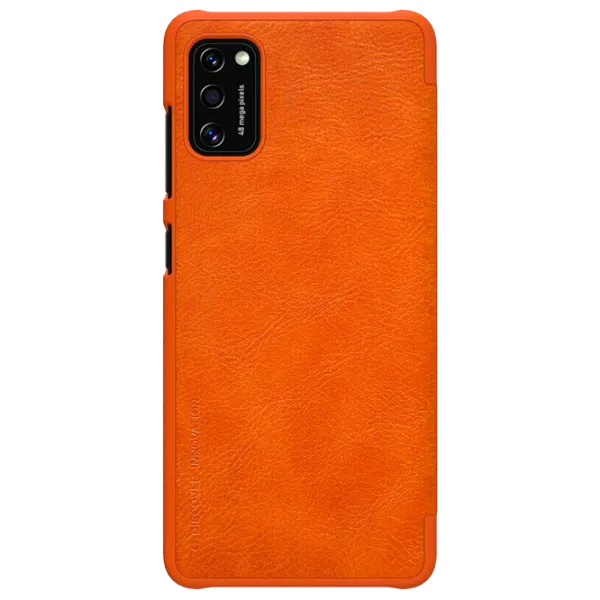 Husă pentru smartphone Samsung Galaxy A41 Nillkin/ Flip Cover/ Leather/ TPU/ Brown photo 2