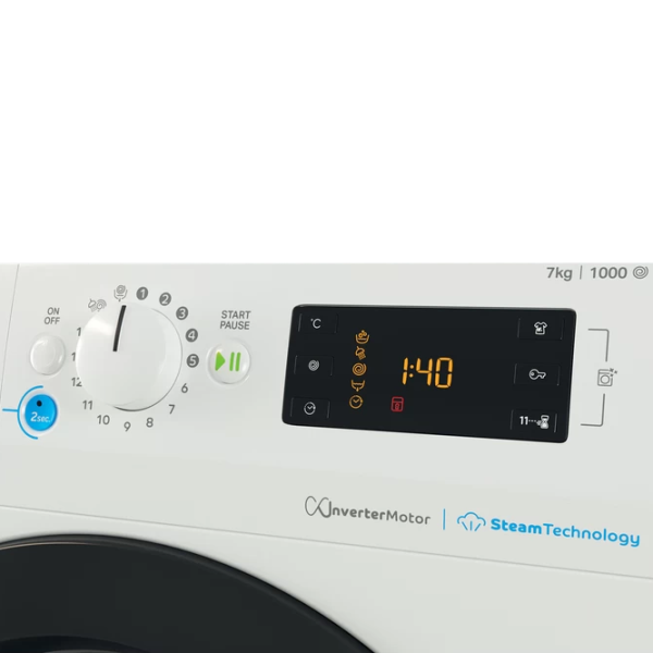 Mașină de spălat Indesit BWSE 71095X WBV EE 7 kg / 1000 rpm / White photo 7