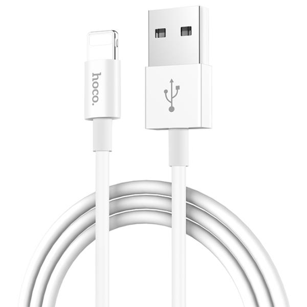 Cablu pentru telefon X23 Hoco USB Type-A + Lightning 1 m/ White photo 3 Cablu pentru telefon X23 Hoco USB Type-A + Lightning 1 m/ White photo 3