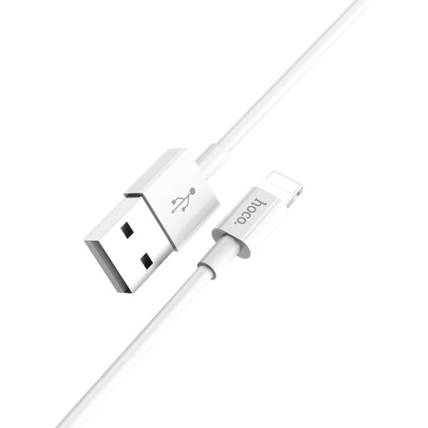 Cablu pentru telefon X23 Hoco USB Type-A + Lightning 1 m/ White photo 4 Cablu pentru telefon X23 Hoco USB Type-A + Lightning 1 m/ White photo 4