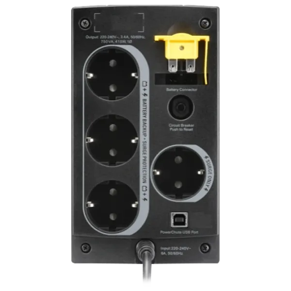 ИБП APC 750VA Черный photo 3 ИБП APC 750VA Черный photo 3