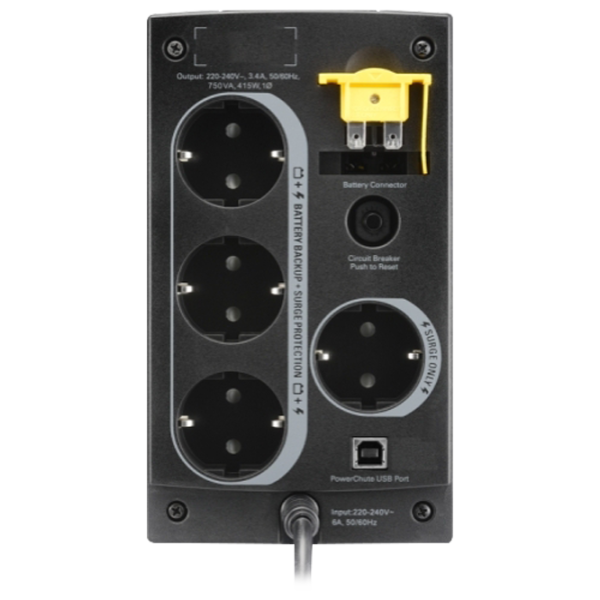 ИБП APC 750VA Черный photo 3 ИБП APC 750VA Черный photo 3
