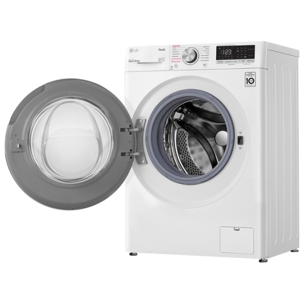 Стиральная машина LG F4V5TS0W Direct Drive/AI DD/LG ThinQ/8 кг/Белый photo 3 Стиральная машина LG F4V5TS0W Direct Drive/AI DD/LG ThinQ/8 кг/Белый photo 3