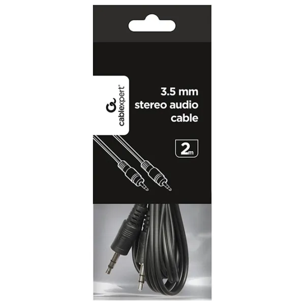 Cablu audio Gembird 3.5 mm + 3.5 mm 2 m/ Black photo 5