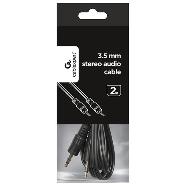 Cablu audio Gembird 3.5 mm + 3.5 mm 2 m/ Black photo 5