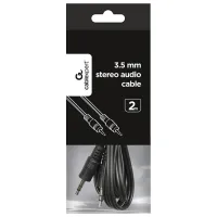Аудио кабель Gembird 3.5 mm + 3.5 mm 2 м/ Черный photo 5