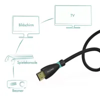 Cablu video Pazzimo HDMI + HDMI 3 m/ Black photo 4