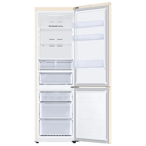 Frigider Samsung RB36T677FEL/UA cu congelator jos 360 l / 193.5 cm / Beige photo 6