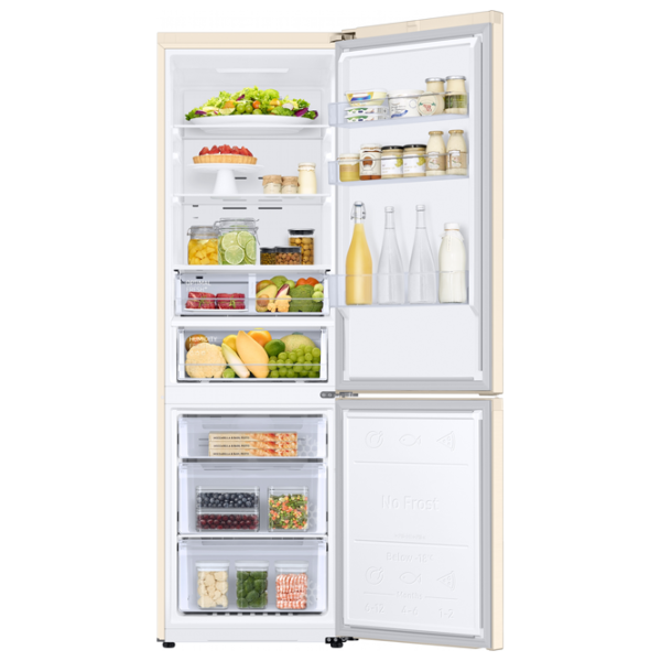 Frigider Samsung RB36T677FEL/UA cu congelator jos 360 l / 193.5 cm / Beige photo 7