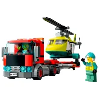 Constructor pentru copii LEGO Transport elicopter de salvare Elicopter/ Multicolor photo 2