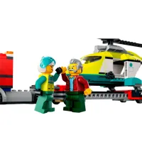 Constructor pentru copii LEGO Transport elicopter de salvare Elicopter/ Multicolor photo 5