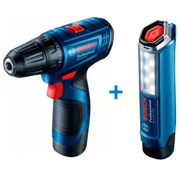 Шуруповерт Bosch GSR 120-Li + GLI 12V-300 400 rot/min photo 2