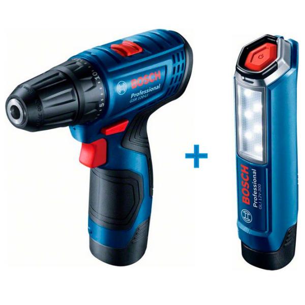 Шуруповерт Bosch GSR 120-Li + GLI 12V-300 400 rot/min photo 2