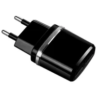 Сетевое зарядное устройство EVO 2USB 2.4A (Type-C) 2.4 А/ Черный photo 3