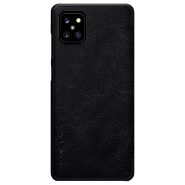 Husă pentru smartphone Samsung Galaxy Note 10 Lite Nillkin/ Flip Cover/ Leather/ TPU/ Black photo 2