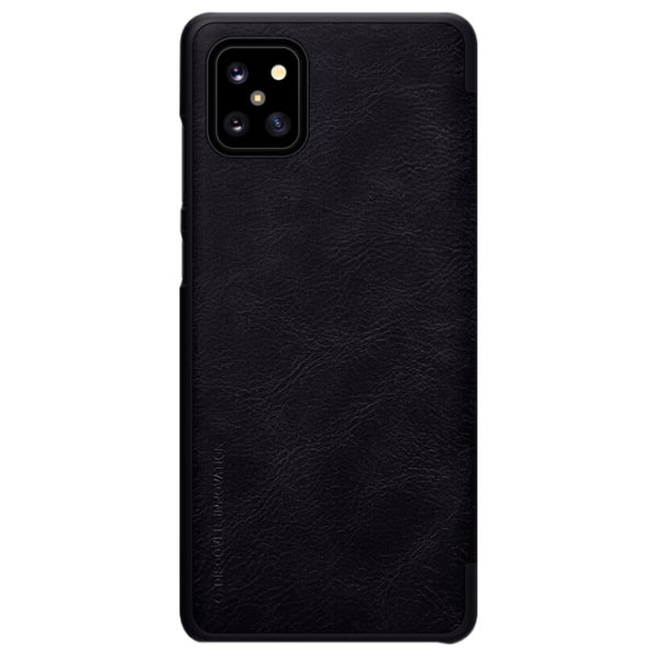 Husă pentru smartphone Samsung Galaxy Note 10 Lite Nillkin/ Flip Cover/ Leather/ TPU/ Black photo 2