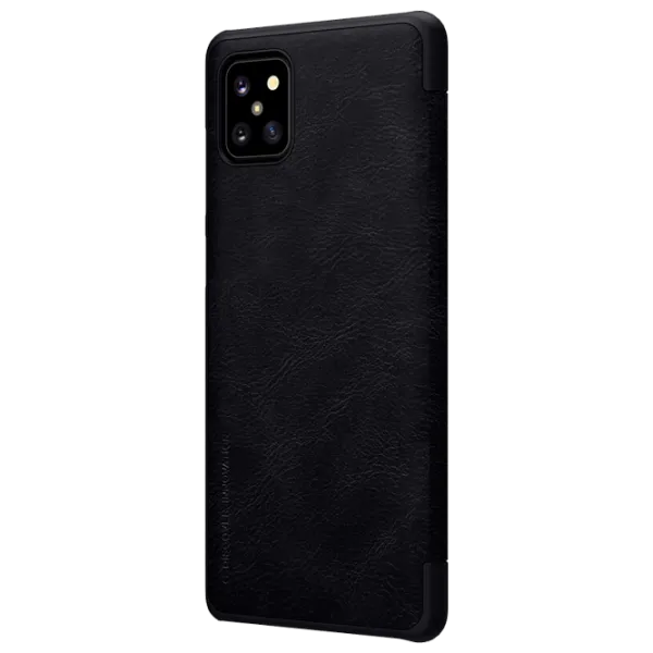 Husă pentru smartphone Samsung Galaxy Note 10 Lite Nillkin/ Flip Cover/ Leather/ TPU/ Black photo 3