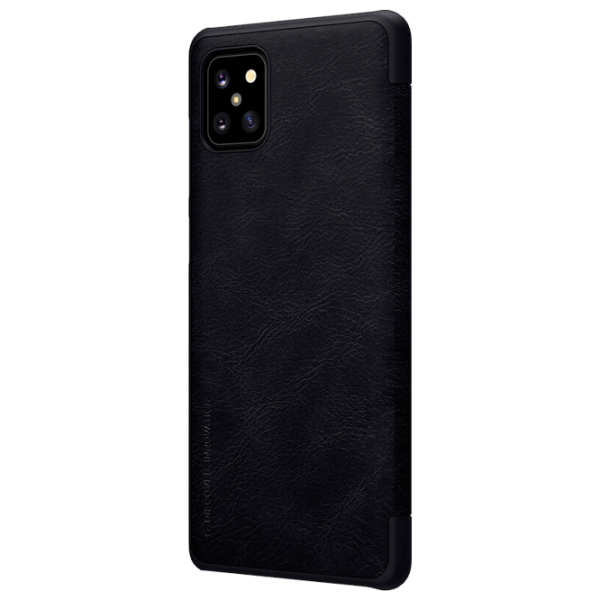 Husă pentru smartphone Samsung Galaxy Note 10 Lite Nillkin/ Flip Cover/ Leather/ TPU/ Black photo 3