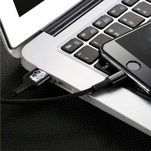 Кабель для телефона Kevlar Screen Geeks USB Type-A + Lightning 1 м/ Черный photo 3