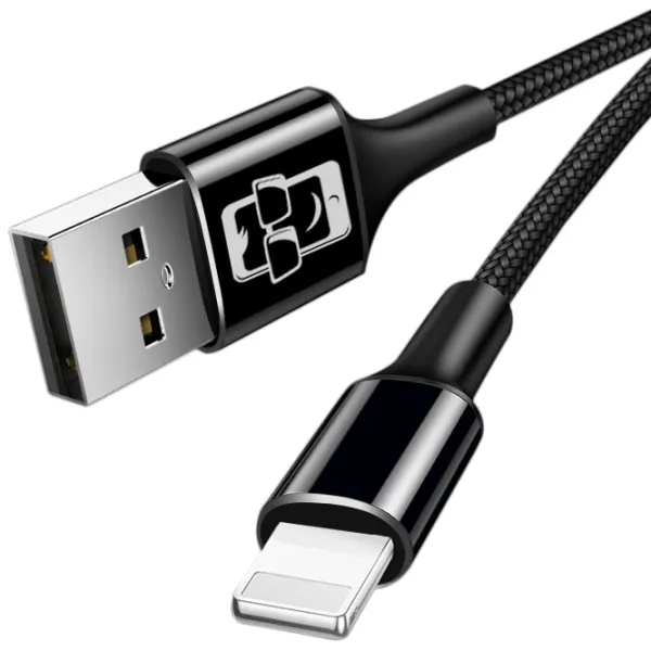 Кабель для телефона Kevlar Screen Geeks USB Type-A + Lightning 1 м/ Черный photo 4