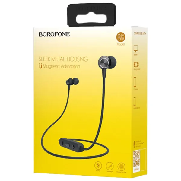 Наушники Borofone Be18 Черный Беспроводные/ Спорт photo 6
