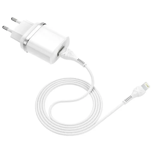 Сетевое зарядное устройство Rival USB QC3.0 (Lightning) Белый photo 4