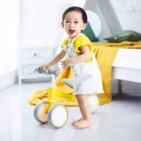 Tricicletă fără pedale Xiaomi Yo-Yo Car Oțel/ Yellow Gray photo 5