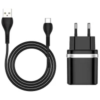 Сетевое зарядное устройство Rival USB QC3.0 (Type-C) 3 A/ Черный photo 3