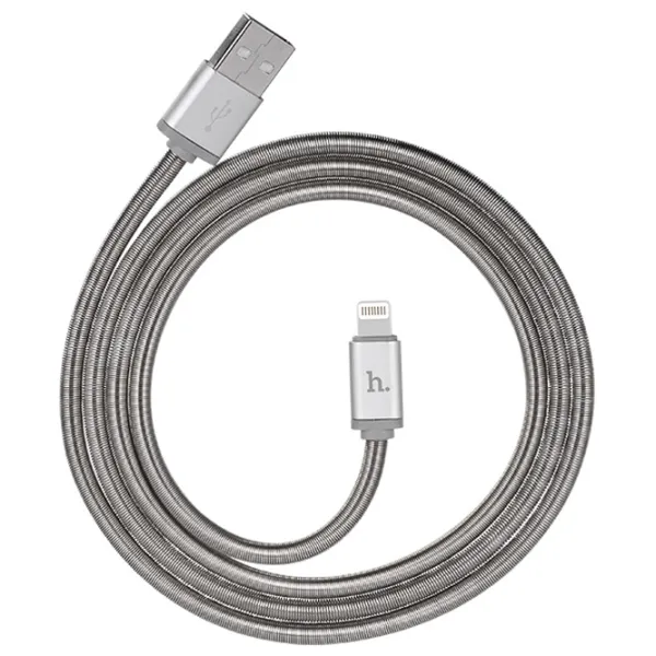 Cablu pentru telefon U5 Hoco USB Type-A + Lightning 1.2 m/ Silver photo 3