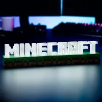 Lampă de masă fan Paladone Minecraft Logo Black photo 2