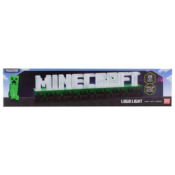 Настольная лампа фан Paladone Minecraft Logo Черный photo 3